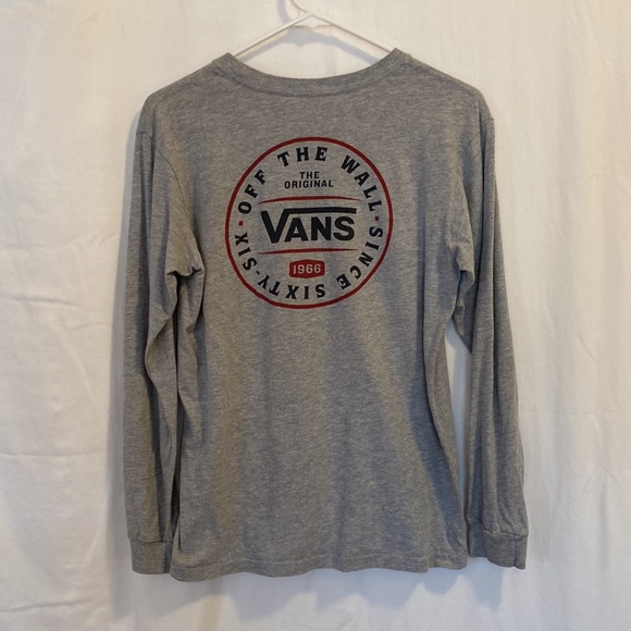 Vans Grey Long Sleeve Shirt - size Large - Picture 2 of 3